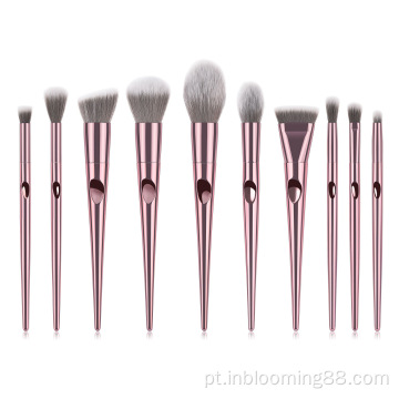 Luxo Rose Gold Cosmetic Professional Makeup Brushes Set